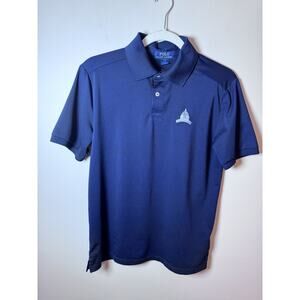 Congressional Country Club Boys Performance Golf Polo Ralph Lauren Navy 14/16
